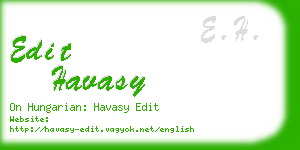 edit havasy business card